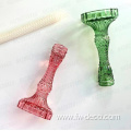 Retro colored Tapered Glass Candlestick Candle Holders